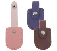 Generic 3pcs Cuticle Scissor Protective Cover Sleeve for Nail Nipper Made of Pu Material with Delicate Shape, Protects from Damages and Bumps, for Manicure and Pedicure Use