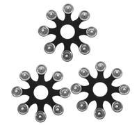 Generic 3pcs Cymbal Tambourine Accessory Pet and Hihat Versatile Sound for Drummers and Musicians for Various Musical Styles