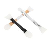 Generic 3pcs Dual-end Silicone Mask Brushes for Facial Mud Masks Gentle and Sturdy DIY Applicator Tools with Comfortable Grip Suitable for Essence Body Lotion and Skincare Random Color