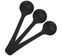 Generic 3pcs Eye Occluder Set for Eye Exams Ergonomic Design and Easy to Clean Black Plastic Material for Ophthalmologists and Optometrists to Perform