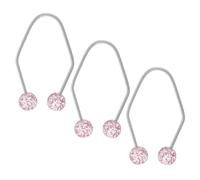 Generic 3pcs Face Dimples Trainer for Women Lightweight Stainless Steel and Artificial Pearl Dimple Maker Versatile Use Facial Exerciser