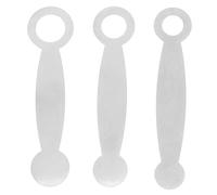 Generic 3pcs Flute Pressing Tool Instrument Pad Flute Music Bells Connector Connection Strip Music Kit Punching Flute Instrument Flute Anti-scratch Protection Flute Silver