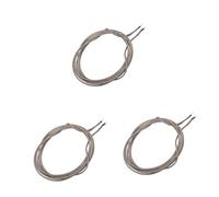 Generic 3pcs Guitar Amp Lead Shielded Guitar Hook up Wire Heavy Duty Single-conductor Wire Noise Reduction Cable