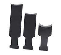 Generic 3pcs Hair Coloring Comb Foil Boards Hairdressing Babylights Hair Combs Hair Dye Brushes Hair Dye Tools Hair for Highlighting Long Hair Thin Foil Board for Hair Stylists Tint Black