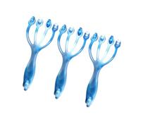 Generic 3pcs Handheld Four Claws Roller Massager Body Massager for Back and Head, Small and Convenient Massage Tool with Abs and Pp Material, for Reading and Working the Office