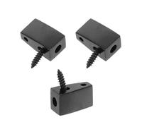 Generic 3Pcs Headless Guitar String Lock Nut Electric Bass Guitar Replacement Parts Split Design for Traveling Artists