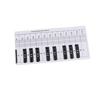 Generic 3pcs Key Piano Keyboard Note Chart Teaching Aid for Beginners Portable Finger Practice Guide Anti- Easy Reference for Learning Piano Keys