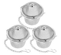 Generic 3pcs Mini Ultrasonic Cleaning Basket Set Made of Stainless Steel with Multi-compartment Design for Delicate Chains and Jewelry Suitable for Steam Cleaning and Special Occasions