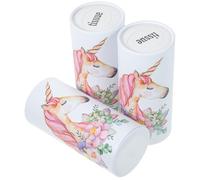 Generic 3pcs Multi-Function Facial Tissues Car Tissues Round Cylinder Shape Paper Disposable Fresh Touch Cylinder Includes 50 Sheets Papers Portable for Travel and Car Cup Holders Random