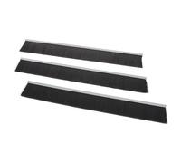 Generic 3pcs Nylon Letter Box Brush Strips for Mailbox with Metal Frame, 25cm Dustproof Seal Brush for Efficient Dust Removal and Easy Installation, Suitable for Home and Office Use