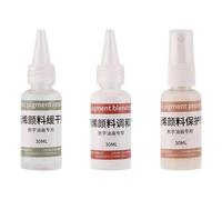 Generic 3Pcs Oil Painting Protectant Kit Acrylic Mixer/Retarder/Protectant Slow Drying Medium 30ml for Professional Paintings