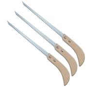 Generic 3pcs Outdoor Portable Hand Saw, Tri-bevel Staggered Teeth, Non-Slip Handle, Ideal for Wood Cutting, Camping, Gardening