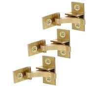 Generic 3pcs Pure Copper Window Latch Set Heavy Duty Elbow Cabinet Door Catch Lock for Bathroom Bedroom Replacement Window Locks for and RV Cabinets