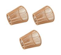 Generic 3pcs Rattan Lamp Shade Small Boho Lamp Shades Replacement Replacement Woven Lampshade for Floor Pendant Light Chandelier