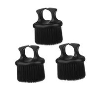 Generic 3pcs Retro Oil Brush Funny Brow Bristle Rat Tail Comb Kit Hair Wax Stick Curly Scissors Bald Detangler Groin Clippers Man Men Straightener Skull Hair Brush Combs Nylon Black