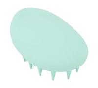 Generic 3pcs Shampoo Brush, Oval Shape Silicone Elastic Scalp Massager, Wide Teeth Hair Washing Cleaning Brush for Scalp Care & Hair Wash (Green)