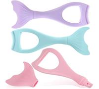 Generic 3pcs Silicone Mermaid Shape Mascara Guard Shield for Eyelash Protection and Comb, Makeup Mascara Tool for Lash Lift and Eye Makeup Application