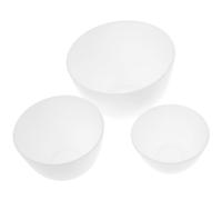 Generic 3pcs Silicone Mixing Bowls DIY Face Mask Bowl Solid Beauty for Home Spa Skincare Tools