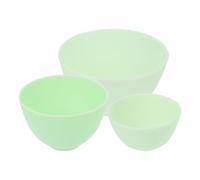 Generic 3pcs Small Mixing Bowl Set for DIY Face Mask Mixing Made of Safe Silicone Material with Comfortable Grip, for Making Masks and Hairdressing Oil at Home
