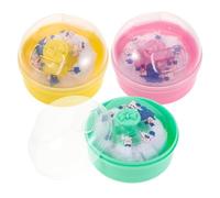 Generic 3PCS Talcum Powder Puff Set with Handle, Soft Round Dusting Puff with Portable Storage Case, Lightweight Travel-Friendly for and Adult Use