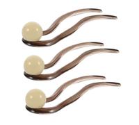 Generic 3pcs U Shaped Hair Pins for Women Retro Pearl Hair Accessories Vintage Chignon Styling Forks Lightweight for Travel and Versatile Fashion