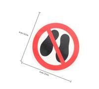 Generic 3pcs Watch Your Step Tape Warning Decals Self-adhesive Safety Stickers for Pools and Factories Easy to Use Pp and Pet Material No Step Here Label for Dangerous Equipment