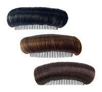 Generic 3Pcs Women Hair Styling Clips Bump Pad Hair Padding Comb Cushion Volume Booster Accessories for Ladies Styling and Root Lift Random Style