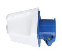 Generic 3Pin Industrial Plug 16A/32A Female Socket for Industrial Use Blue and White ABS Material (16A)