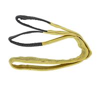 Generic 3T Lifting Sling Hoist Webbing Thickened Strap for Engineering Transport PES Material 75mm Yellow 1 Unit (#2)