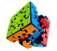 Generic 3x3x3 Gear Structure Puzzle Toy Rotating Decompression Toy for Kids and Adults, Ideal Stress Reducer for Family Fun and Brain Taster, Excellent ABS Material