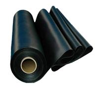 Generic 3X5M 4X6M 5X8M 6X10M 8X12M 10X10M Fish Pond Liners 0.12Mm Waterproof Lining for Waterfall, Fountains, Black Anti-Seepage Membrane, Litobnx, a, 1 * 7m