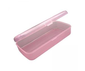 Generic 3xNail Art Tool Storage Box Organizing Clear Case for Cuticle Pusher Beads Polishing Strip