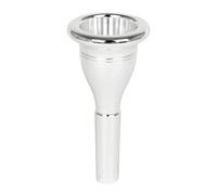 Generic 4.7x4.7x9.9cm Tuba Mouthpiece, Silver Plated Brass (Silver)
