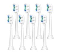 Generic 4 Brush Heads, Compatible with Philips, Sonicare 1100 2100 | 4100, 4300, 5100, 5300, 6100, 6500, 7000, 7300, 7500(White-8 Pcs)