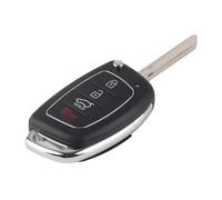 Generic 4 Buttons Flip Key Shell Case for Ix45 Santa Fe, Durable Replacement Key Fob for Broken Keys, Stylish Remote Case Composite Design