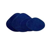 Generic 4 Count Shoe Heel Repair Patches, Stickers for Holes in Shoes, Blue