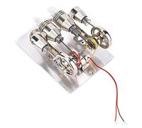 Generic 4 Cylinder Stirling Engine Miniature Hot Air Power Generator Physics Teaching Model Educational Science Experiment Kit for Students Teachers Engineers Enthusiasts Stainless