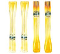 Generic 4 Glass Cigarette Holders Set, Smoking Pipe Accessories In Gold & Silver, Portable Mouthpieces, Gifts For Smokers