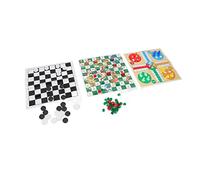 Generic 4 in 1 Board Games Set Foldable Portable Fun for Kids and Family Plastic Material Travel Game