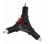 Generic 4 in 1 F Connector Wire Stripper Compression Tool Efficient Multifunction for RG59 RG6 Coaxial Cable, Heavy Duty ABS Steel Stripper for Cable Television, Video, and Audio