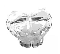 Generic 4 Pack Toilet Press Button Replacement Solution Heart Shaped Flush Button Tank Button Helper Button Aid Material Fixing Simple in, Clear, 4 Pcs