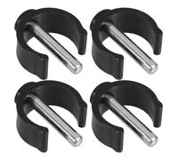 Generic 4 Pcs C-Shape Latch Clamp Walking Canes Accessories Adjustable Folding Walking Stick Buckle Clips Providing Stability and Universal Compatibility for Shower Chair and Toilet Stool