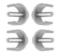 Generic 4 Pcs Walking Stick Latch Clip C-Shaped Clamp Cane Locking Clips Abs Steel Plastic Material Secure and Reliable Wide Applicability for Walking Aid and Walker Use by Elderly