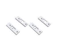 Generic 4 Pieces Window Tilt Latch Snap in Spring Loaded Sliding Window Compact Accessories PP Iron Replacement Parts Suitable for Office Upgrade Home Mainten, White, M