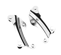 Generic 4 Point Docking Hardware Kit Heavy Duty Arrow Storage Case for Touring 2014-2024 Durable Iron Sissy Bar Brackets (Electroplated)