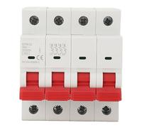 Generic 4 Pole Circuit Breaker Miniature Air Switch Compact Electrical Equipment 400V for Industrial Commercial Use (25A)