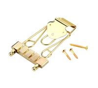Generic 4 String Gold Guitar Tailpiece Bridge for 4 String Guitars Alloy Material with Vintage Style and Enhanced Sound Quality Easy Installation Replacement Part