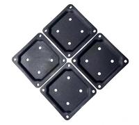 Generic 4 Wood Post Plate Connector, Stainless Steel, Deck Mount, 4" x 4" Wood Fence Post Anchor Base, Includes 32 Screws