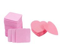 Generic 400pcs Lint Free Cotton Nail Wipes for Gel Nails Pink and Heart-Shaped Design Suitable for Manicure and Makeup Remover Use