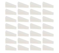 Generic 40pcs Mini Triangle Makeup Cosmetic Sponges for Foundation and Nail Art, Compact Reusable Sponge Wedges the Go Touchups, Beige Triangular Makeup Applicators
